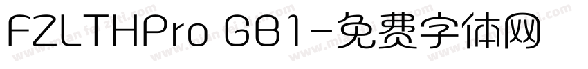 FZLTHPro GB1字体转换